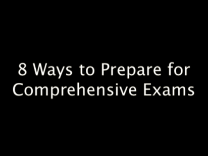 Eight Ways to Prepare for Comps