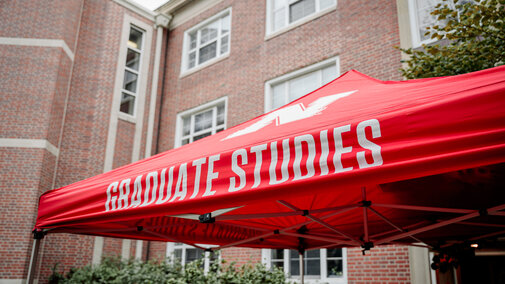 graduate studies awning
