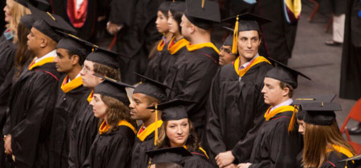 commencement ceremony students